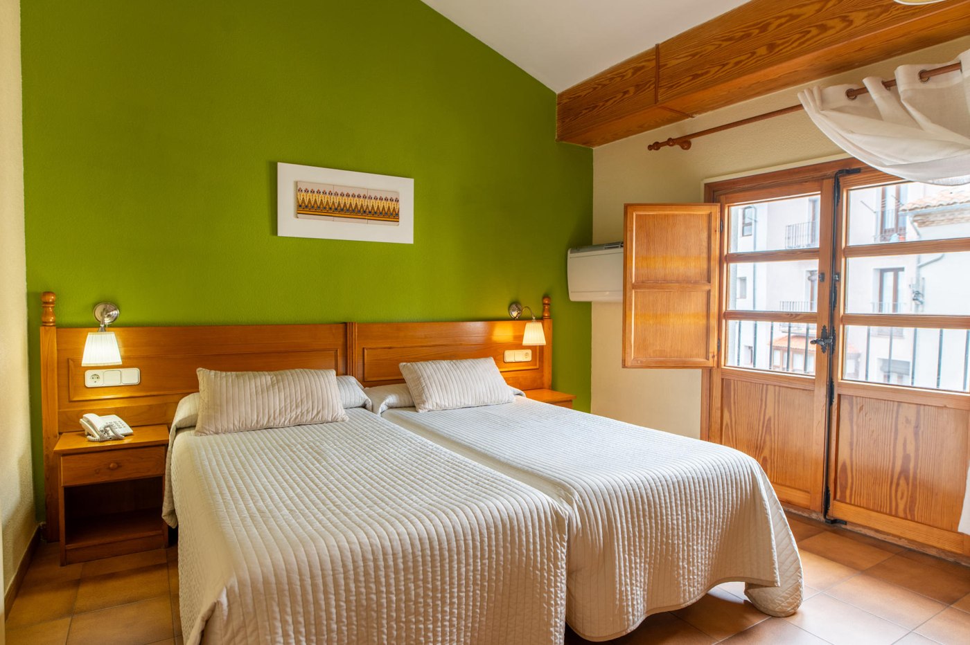Habitación Doble con balcón del Hotel Rey Don Jaime